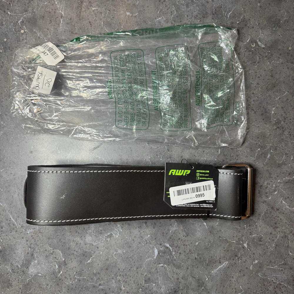 Brand New AWP 3" Oil-Tan Genuine Leather Work Belt. Fits Up To 50” Waist.